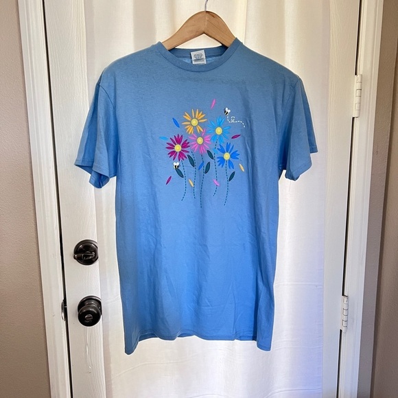 100% Cotton Floral Grandmacore Tee - Picture 3 of 3